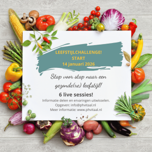 Gezonde leefstijl challenge januari 2026 - @WIJdehorst